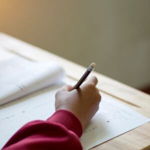 students-uniform-are-doing-test-classroom
