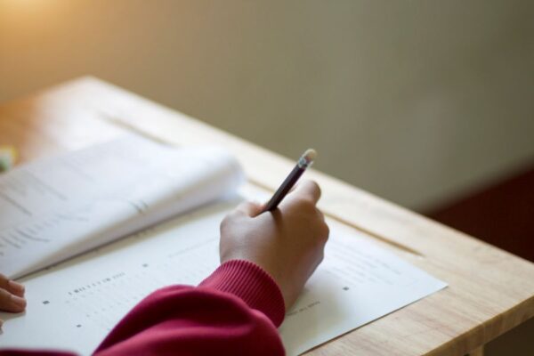 students-uniform-are-doing-test-classroom